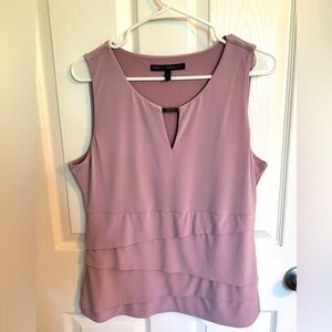White House Black Market sleeveless top lilac size large